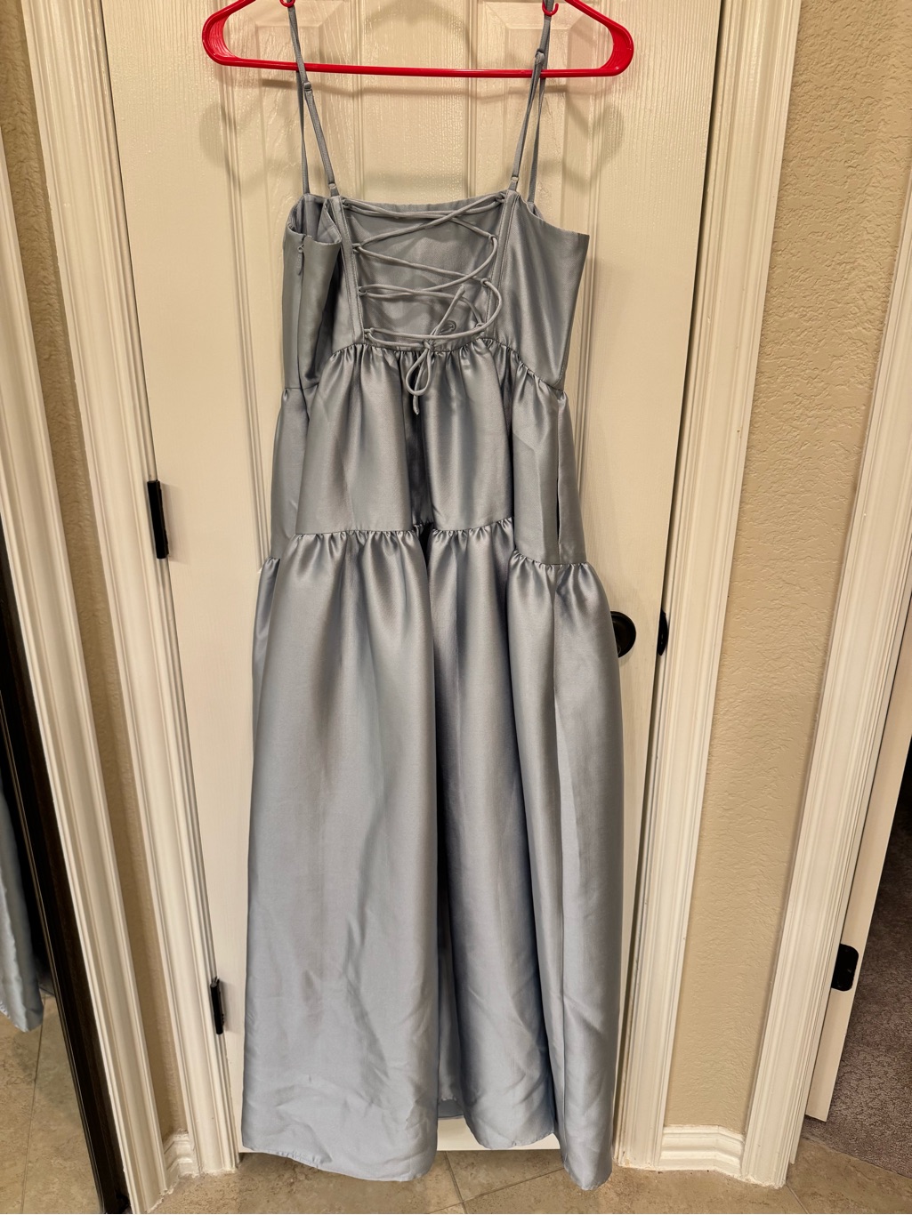 Maison Amory The Windsor Maxi Dress In Ash Blue — image 3 of 8